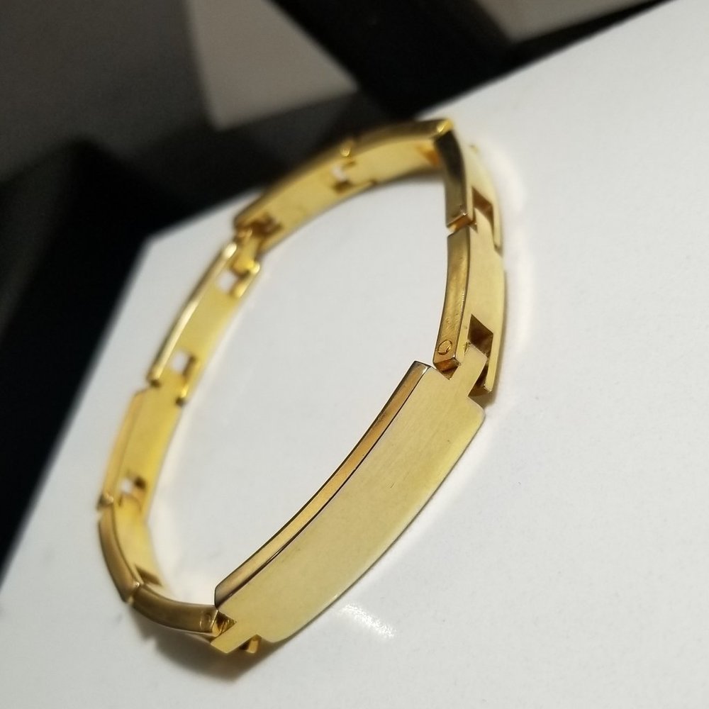 Vermeil Sterling Modernistic Gold Plated Bracelet